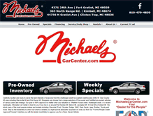 Tablet Screenshot of michaels-carcenter.com